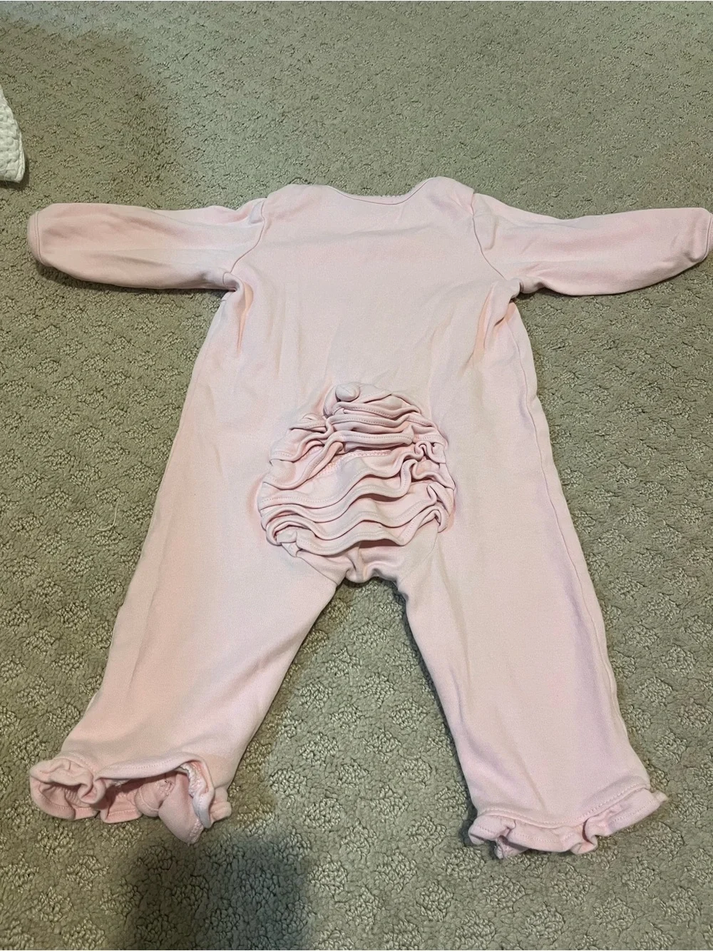 Gymboree Light Pink Footie One-Piece with Giraffe and Zebra Motif